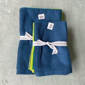 Crate & Barrel dish towels and dishcloths